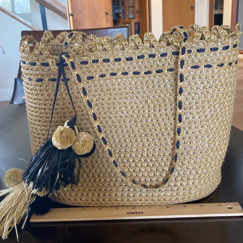 Authentic Eric Javitz straw tote